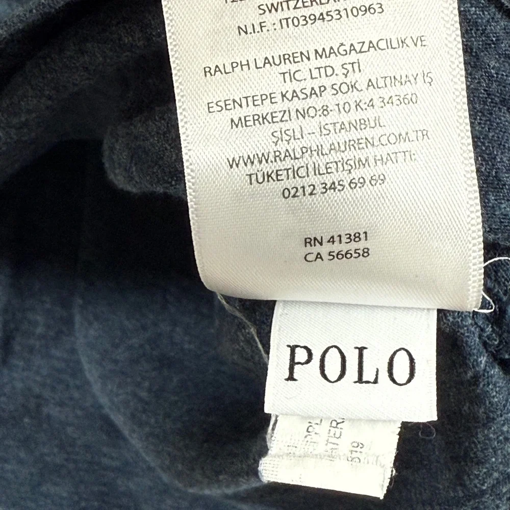 Polo Ralph Lauren Shirt Large‎ Blue Heather Long Sleeve Custom Slim Fit Men's